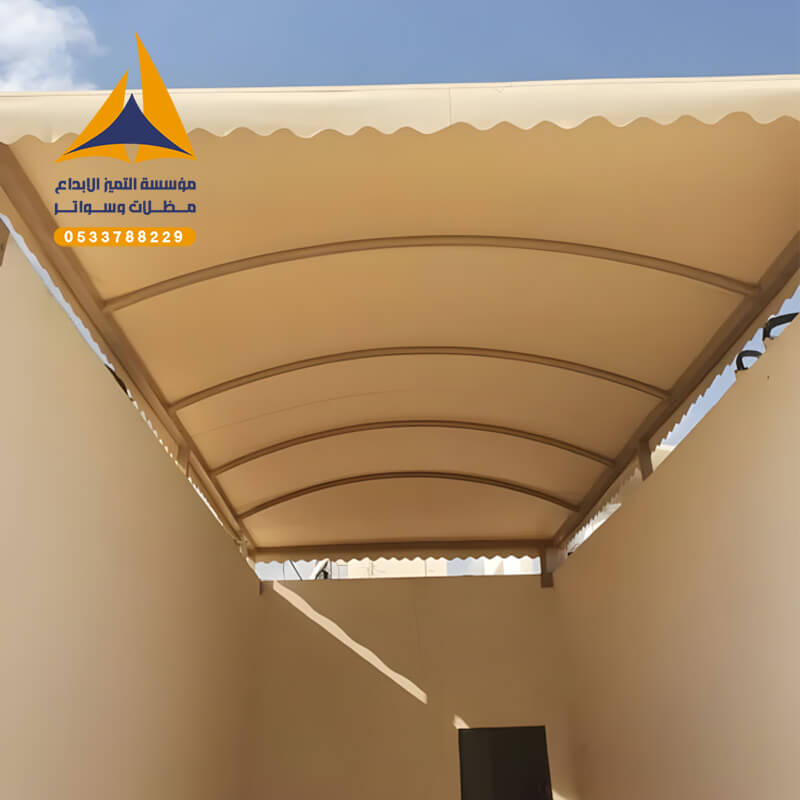 تركيب مظلات PVC الرياض مؤسسة التميز الابداع مظلات وسواتر