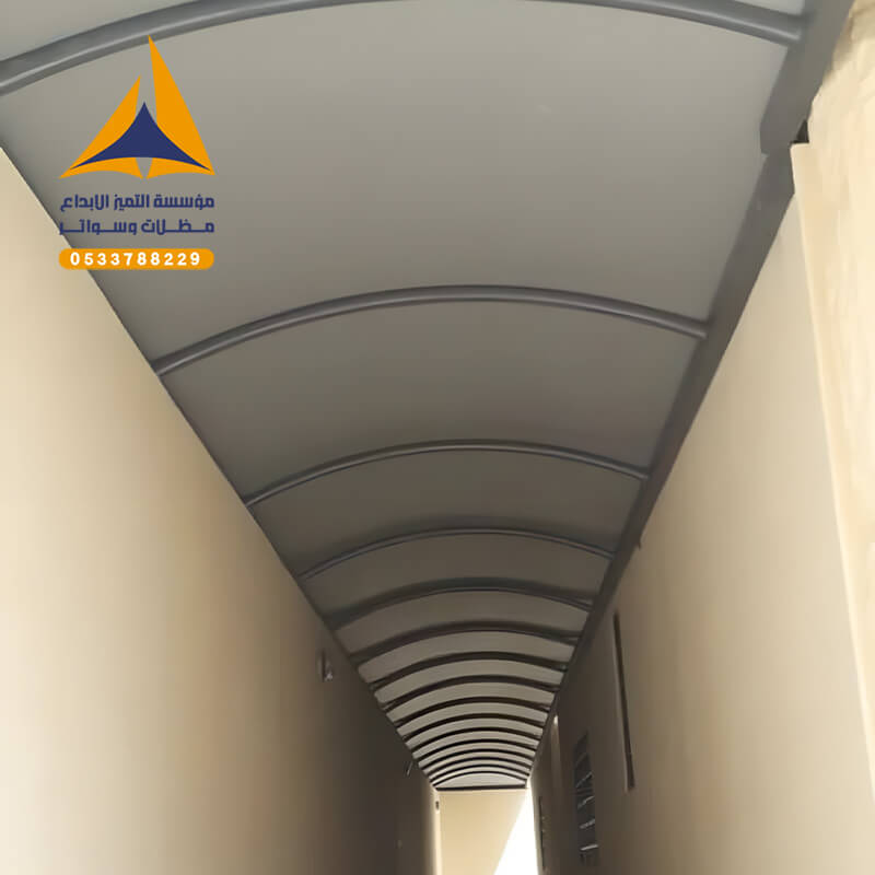 مظلات ممرات قماش